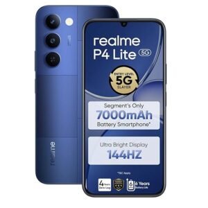 realme P4 Lite 5G (Mosaic Blue, 64GB Storage), (4GB RAM) Visit the realme Store
